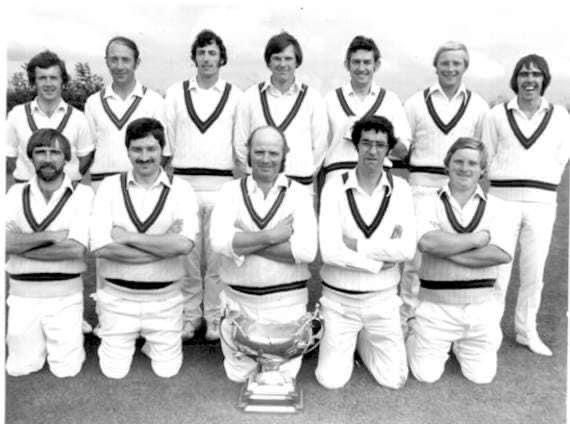 John (front row, first left) in a Harrison-Allen-winning side
